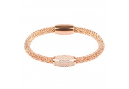 Bratara cu cristale Swarovski "Simplicity - RoseGold" - PARURE Milano