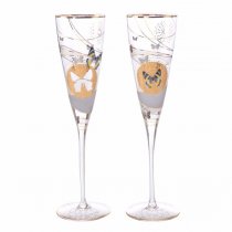 Set de 2 pahare de sampanie "Butterflies" by Goebel