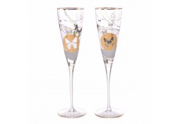 Set de 2 pahare de sampanie "Butterflies" by Goebel