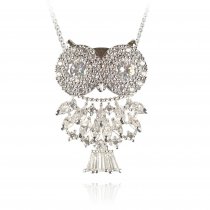 Colier cu cristale Swarovski "Crystallized Owl" - PARURE Milano