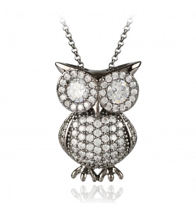 Colier cu cristale Swarovski "Mistery Owl" - PARURE Milano