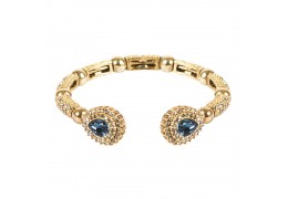 Bratara fixa cu cristale Swarovski "Sapphire Drop" - PARURE Milano
