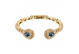 Bratara fixa cu cristale Swarovski "Sapphire Drop" - PARURE Milano