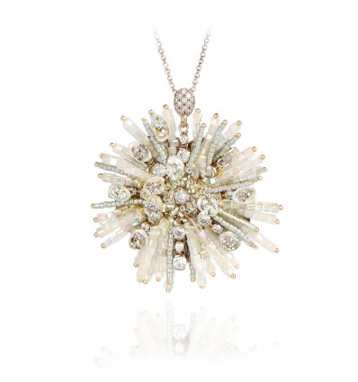 Colier cu cristale Swarovski si sidef "Precious Rays" - PARURE Milano