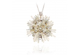 Colier cu cristale Swarovski si sidef "Precious Rays" - PARURE Milano