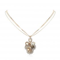 Colier cu cristale Swarovski si perla "Precious Bouquet" - PARURE Milano