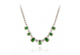 Colier cu cristale Swarovski "Emerald Brilliance" - PARURE Milano