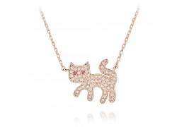 Colier cu cristale Swarovski "Flashy Kitty" - PARURE Milano