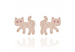 Cercei cu cristale Swarovski "Flashy Kitty" - PARURE Milano