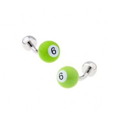 Butoni placati cu platina "Ball No. Six"