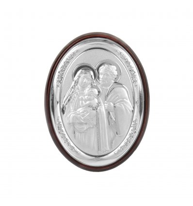 Icoana argintata cu Sacra Familia