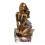 Statueta din bronz pe suport din ametist natural