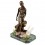 Statueta din bronz pe suport din marmura si ametist natural