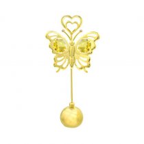 Suport pentru carti de vizita in forma de fluturas cu cristale Swarovski