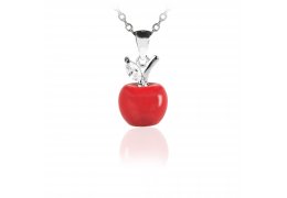 Colier din argint 925 cu cristale "Charming Apple"