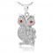 Colier din argint 925 "Wise Diamond Owl"