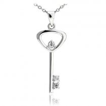 Martisor pandantiv din argint 925 Treasure Diamond Key