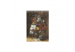 Vaza cu flori de gradina - tablou pe sevalet