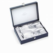 Set de pahare pentru sampanie "Arabesque White Gold" by Chinelli Italy