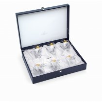 Set de 6 pahare pentru vin "Arabesque Gold" by Chinelli Italy