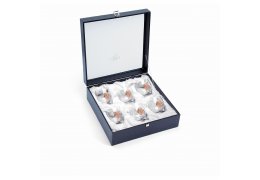 Set de 6 pahare pentru bauturi "Arabesque Rose Gold" by Chinelli Italy