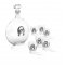 Sticla de vodca cu 6 pahare "Luck" by Chinelli Italy