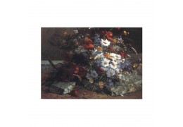 Un colt de gradina - tablou pe sevalet