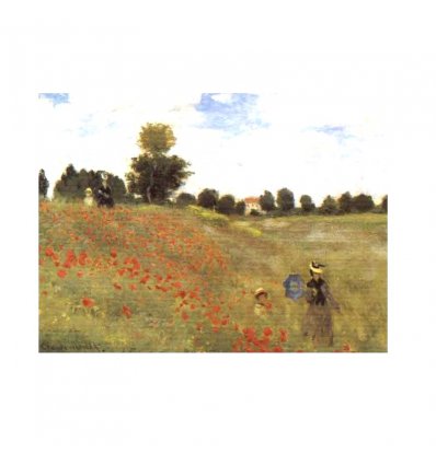 "Campul cu maci" Claude Monet - tablou pe sevalet
